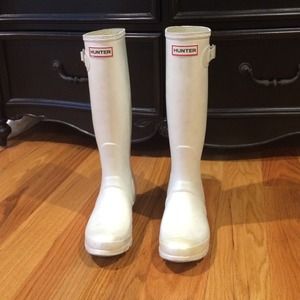Hunter Boots white