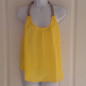 Yellow Flowy Top