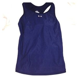 Navy Under Armour Racerback Workout Tank