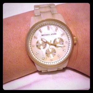 SOLD Mother of pearl Michael Kors Watch