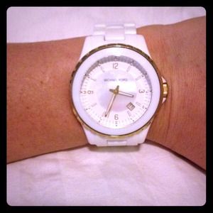 SOLD White Michael Kors Watch