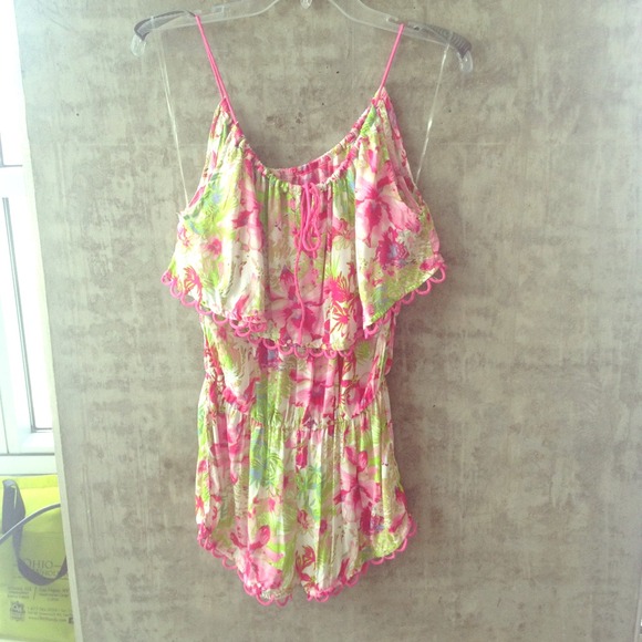 Victorias Secret tropical floral playsuit XS