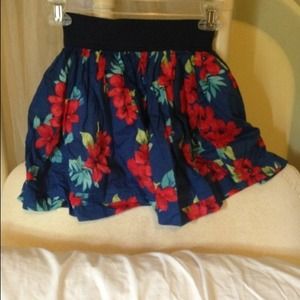 High waist Floral skirt Hollister