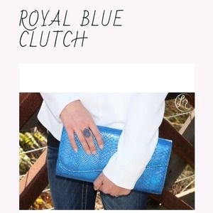 Royal Blue Clutch/with strap