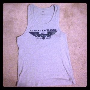 Gray Armani Exchange Tank