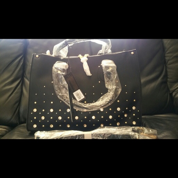Handmade black totebag