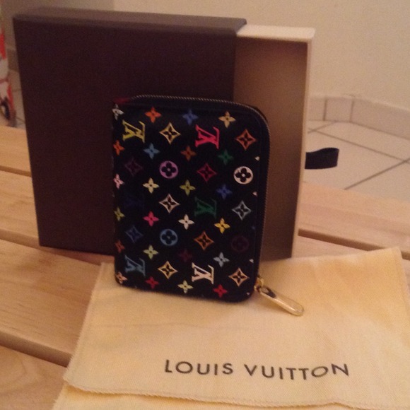 SOLD.  LOUIS VUITTON MULTICOLOR ZIPPY COIN WALLET