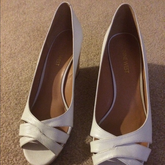 Brand new- Nine West Jelica white shoes $40