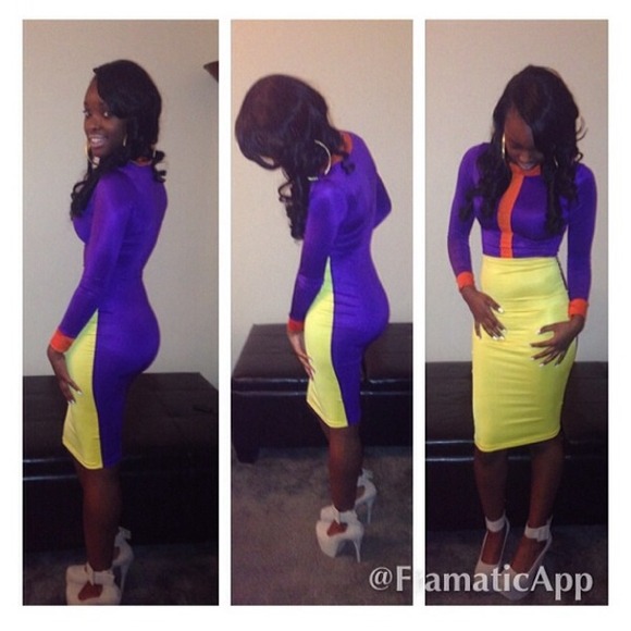 size small , colorful dress