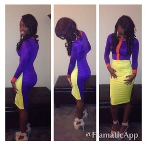 size small , colorful dress