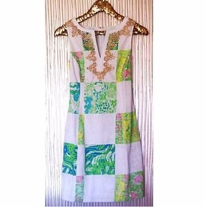 Lilly pulitzer lioness patch dress