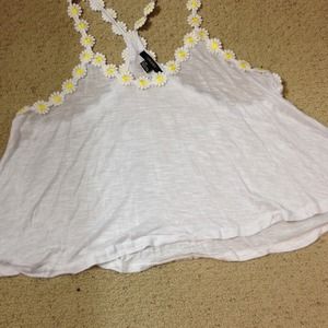 F21 LF dupe daisy trimmed cami