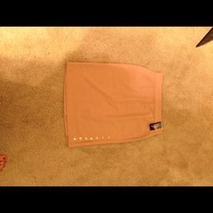Blush pink/nude pencil skirt