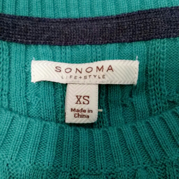 Turquoise Sonoma Sweater - Picture 2 of 3