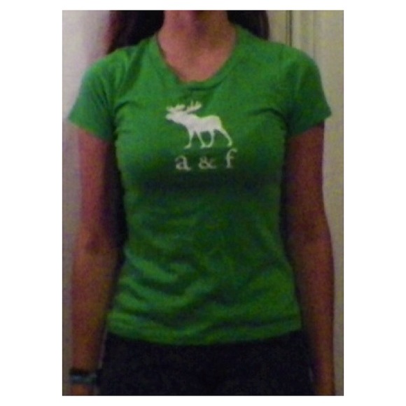 green Abercrombie t-shirt