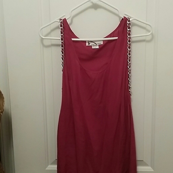 Fuchsia Chain Racerback tank
