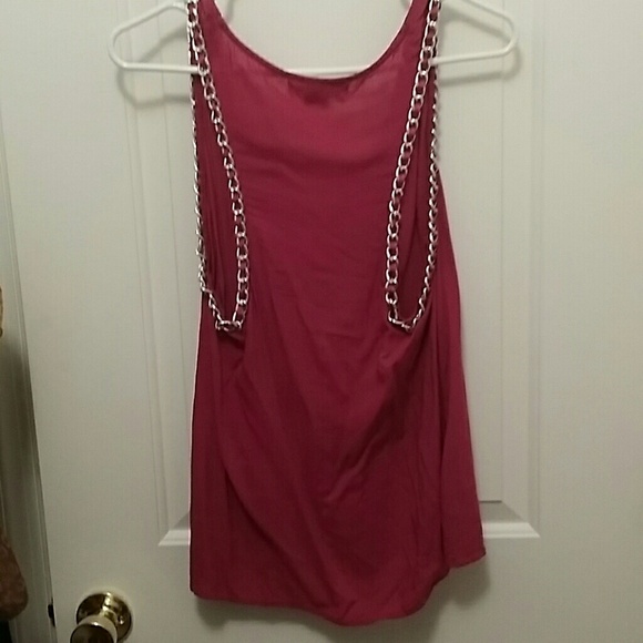 Fuchsia Chain Racerback tank - Picture 4 of 4