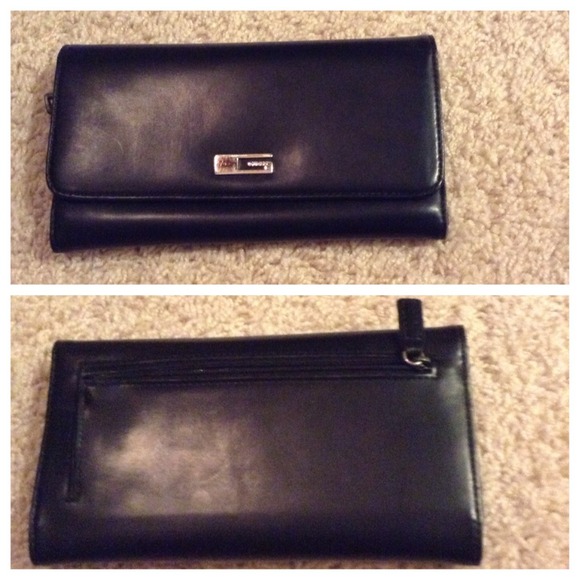 Black leather wallet