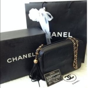 100% Authentic Vintage CHANEL Tassel shoulder bag