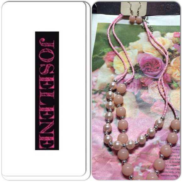 My Style Pink with Pearls Necklace Set