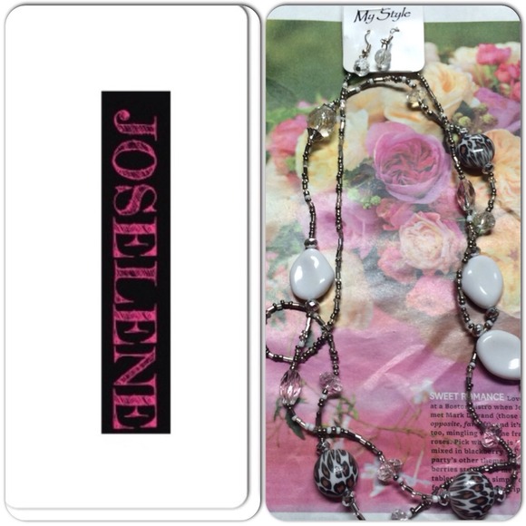 My Style White, Black and Leopard Print Necklace