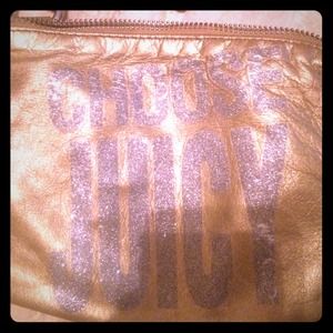 Gold Juicy Couture wristlet