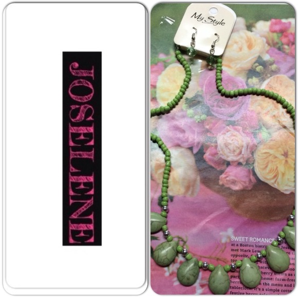 My Style Green Necklace Set