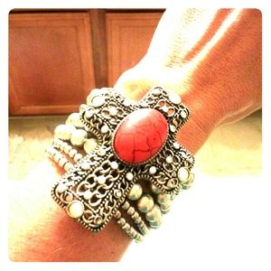 Beaded Cross bracelet