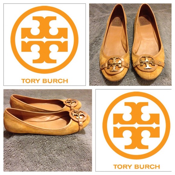 🚫SOLD🚫Authentic Tory Burch Leather Flats Sz 8.5