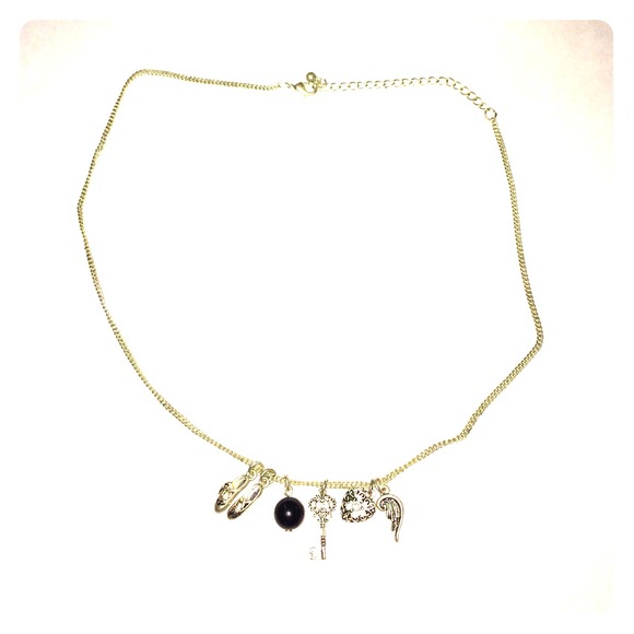 Silver Dancer charm necklace