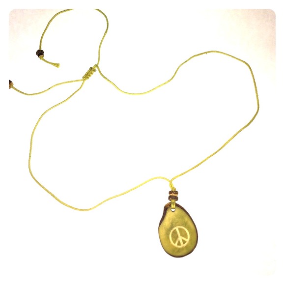 Adjustable natural peace stone necklace