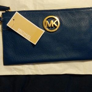 Michael Kors Sapphire Blue Clutch Wallet