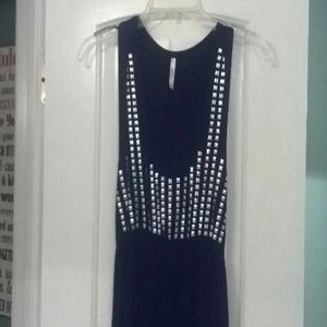 Black dress with silver embellishments