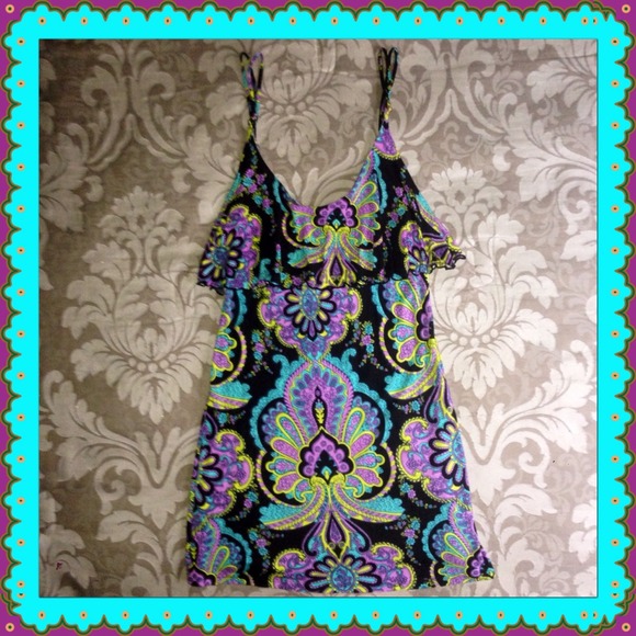 R Collection Paisley Print Dress Size Small - Picture 2 of 3
