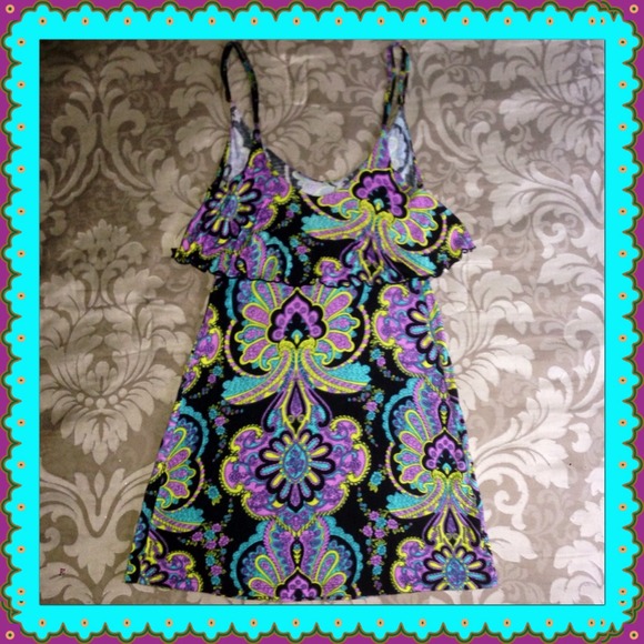 R Collection Paisley Print Dress Size Small - Picture 3 of 3
