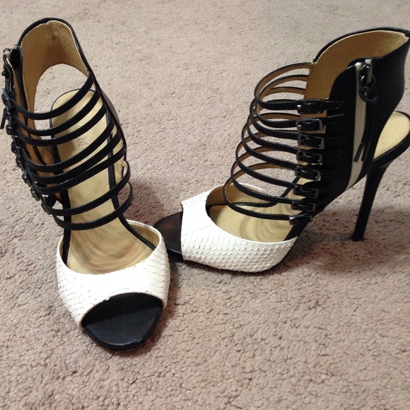 L.A.M.B. Shoes - L. A. M. B. caged heels.