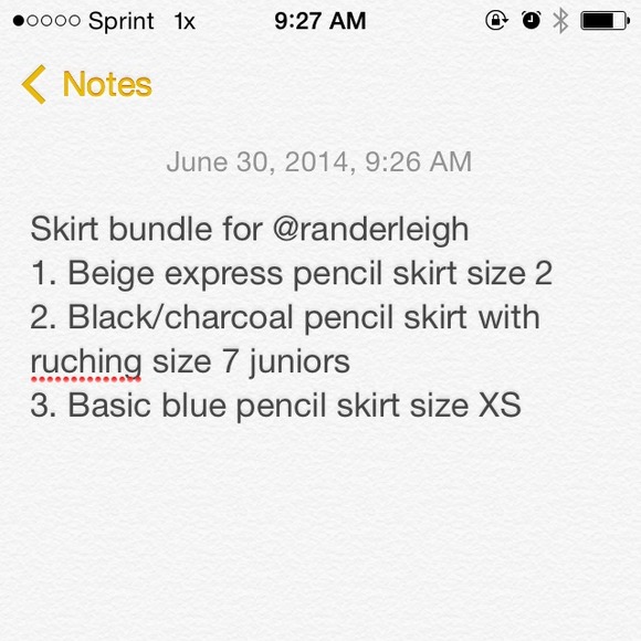 Skirt bundle for @randeeleigh