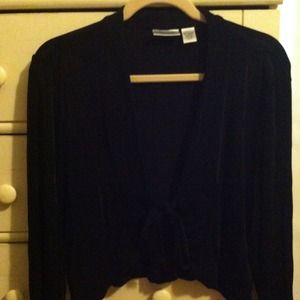 Black Tie Front Jacket
