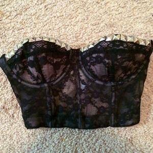 Studded bustier