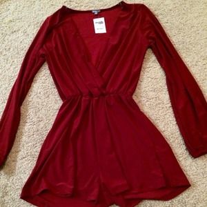 Red wine romper