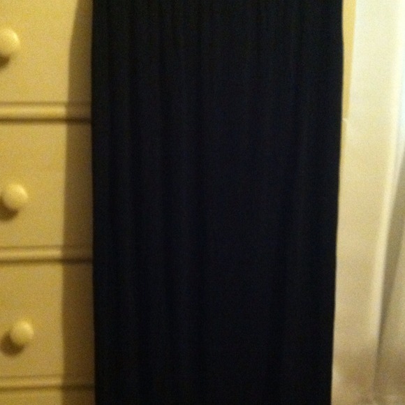 Travelers Long Black Skirt