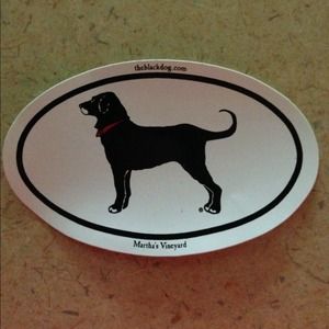 Martha's Vineyard The Black Dog Sticker