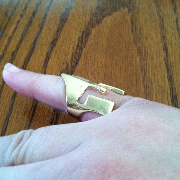 Hold----Gladiator Gold Plated Ring - Picture 2 of 4