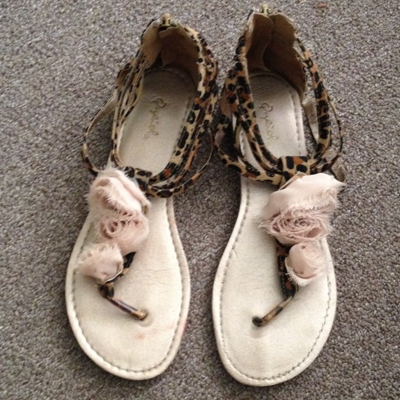 Leopard print slippers