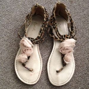 Leopard print slippers