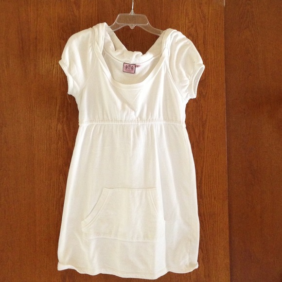 Juicy Couture white sweatshirt material dress
