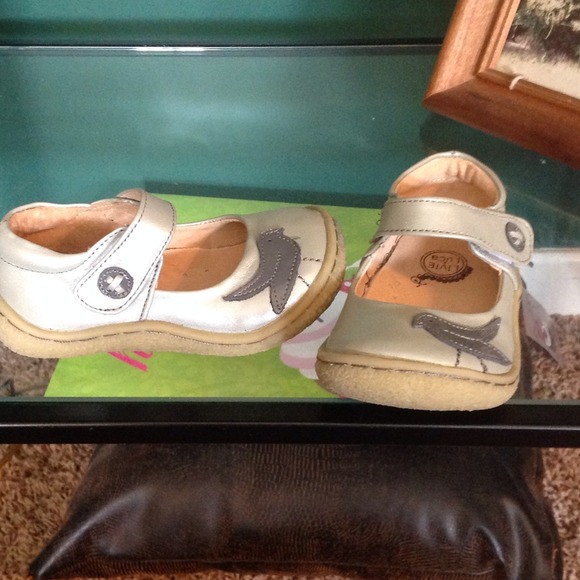Baby pewter shoes