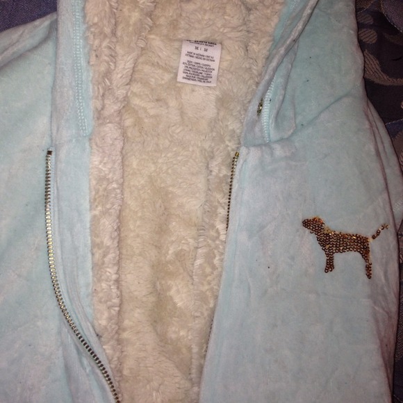 Victoria's Secret-pink fuzzy hoodie