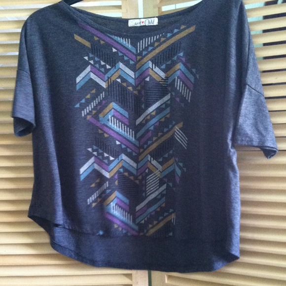 Tribal print top