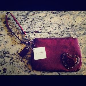 Raspberry Coach Wristlet